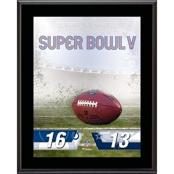 Fanatics Authentic Baltimore Colts vs. Dallas Cowboys Super Bowl V 10.5" x 13" Sublimated Plaque