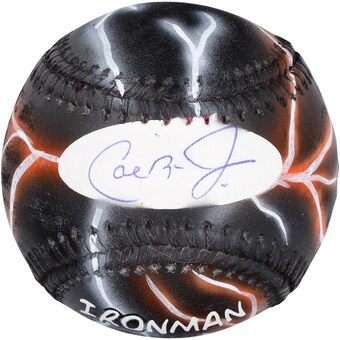 Cal Ripken Jr. Baltimore Orioles Autographed Fanatics Authentic Baseball - Hand Painted by Artist Stadium Custom Kicks - #1 of Limited Edition 1