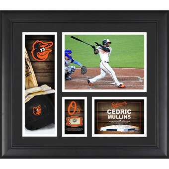 Baltimore Orioles Cedric Mullins Fanatics Authentic Framed 15" x 17" Player Collage with a Piece of Game-Used Ball