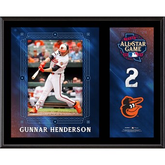 Gunnar Henderson Baltimore Orioles Fanatics Authentic 2024 MLB All-Star Game 12" x 15" Sublimated Plaque