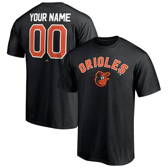 Men's Baltimore Orioles Black Personalized Team Winning Streak Name & Number T-Shirt