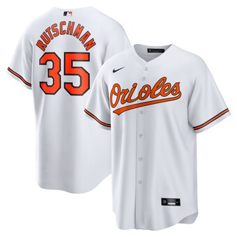 Men's Baltimore Orioles Adley Rutschman Nike White Replica Player Jersey