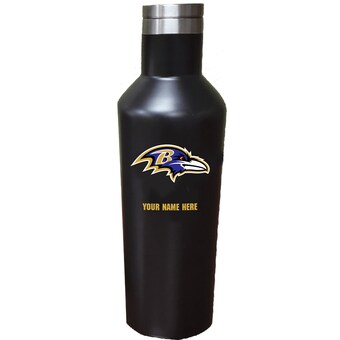 Baltimore Ravens 17oz. Personalized Stainless Steel Infinity Bottle