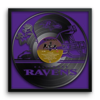 Baltimore Ravens Framed 13" x 13" Vinyl Record Art Print