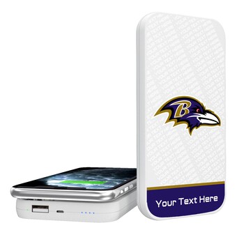 Baltimore Ravens Personalized 5000 mAh Wireless Powerbank