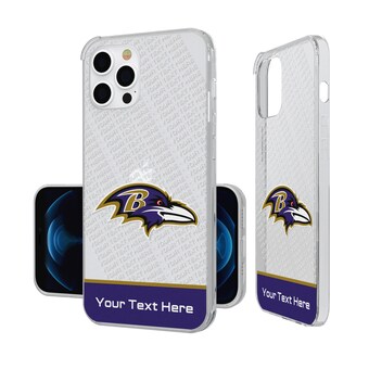 Baltimore Ravens Personalized Endzone Plus Design iPhone Clear Case