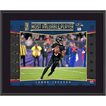 Baltimore Ravens Lamar Jackson Fanatics Authentic 10.5" x 13" 2019 NFL Most Valuable Player Sublimated Plaque