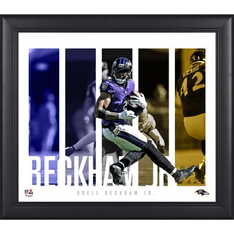 Odell Beckham Jr. Baltimore Ravens Fanatics Authentic Framed 15" x 17" Player Panel Collage