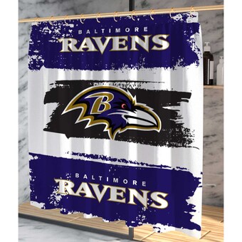 Baltimore Ravens Pegasus Shower Curtain & Bath Mat Set