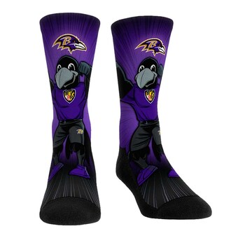 Baltimore Ravens Rock Em Socks Mascot Pump Up Crew Socks