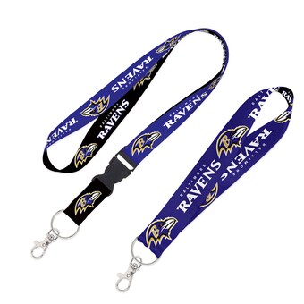 Baltimore Ravens WinCraft 2-Pack Lanyard with Detachable Buckle & Key Strap Set