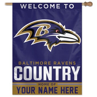 Baltimore Ravens WinCraft Personalized 27'' x 37'' Single-Sided Vertical Banner