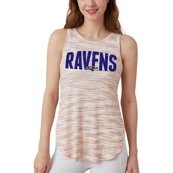 Women's Baltimore Ravens  Concepts Sport Sunray Multicolor Tri-Blend Tank Top