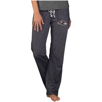 Women's Baltimore Ravens Concepts Sport Charcoal Quest Knit Lightweight Lounge Pants