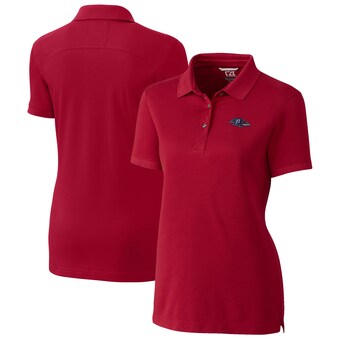 Women's Baltimore Ravens Cutter & Buck Cardinal Advantage DryTec Tri-Blend Pique Polo