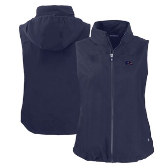 Women's Baltimore Ravens Cutter & Buck Navy  Americana Charter Eco Recycled Full-Zip Vest