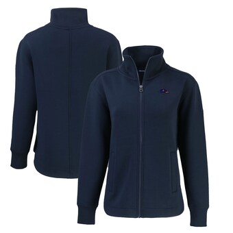 Women's Baltimore Ravens  Cutter & Buck Navy Americana Roam Eco Recycled Full-Zip Jacket