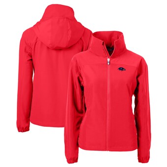 Women's Baltimore Ravens Cutter & Buck Red Charter Eco Recycled Full-Zip Jacket