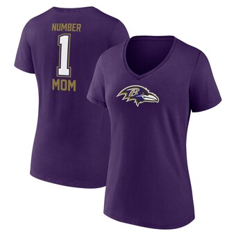 Women's Baltimore Ravens Fanatics Purple Mother's Day V-Neck T-Shirt