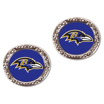 Women's Baltimore Ravens WinCraft Round Post Earrings