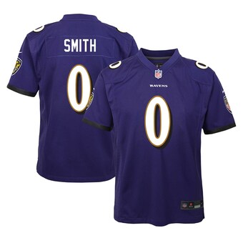 Youth Baltimore Ravens Roquan Smith Nike Purple Team Player Game Jersey