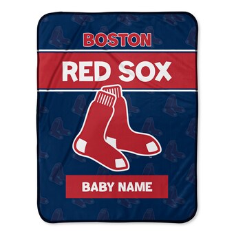 Boston Red Sox  Chad & Jake 30" x 40" Personalized Baby Blanket