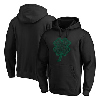 Men's Boston Red Sox Fanatics Black St. Patrick's Day Celtic Charm Pullover Hoodie