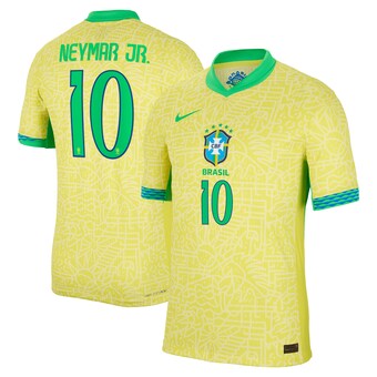 Neymar Jr. Brazil National Team Nike 2024 Home Match Authentic Player Jersey – Yellow