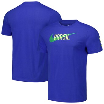 Brazil National Team Nike Swoosh Core T-Shirt - Royal