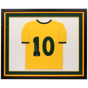 Pele Brazil National Team Fanatics Authentic Framed Autographed Jersey - Yellow