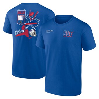 Men's Buffalo Bills Fanatics Royal Split Zone T-Shirt
