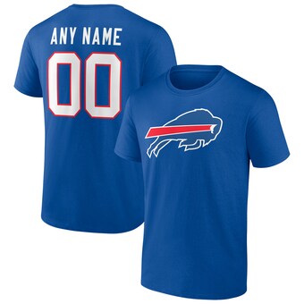 Men's Buffalo Bills Fanatics Royal Team Authentic Personalized Name & Number T-Shirt