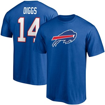 Men's Buffalo Bills Stefon Diggs Fanatics Royal Player Icon Name & Number T-Shirt