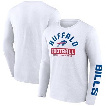 Men's Buffalo Bills Fanatics White Long Sleeve T-Shirt