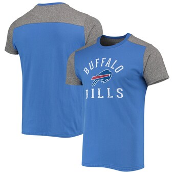 Men's Buffalo Bills Majestic Threads Royal/Gray Field Goal Slub T-Shirt