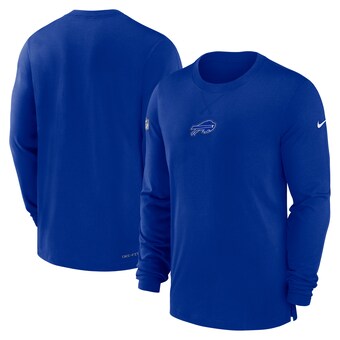 Men's Buffalo Bills Nike Royal 2023 Sideline Performance Long Sleeve T-Shirt