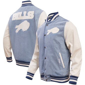 Men's Buffalo Bills  Pro Standard Denim Varsity Blues Full-Snap Varsity Jacket