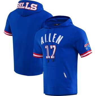 Men's Buffalo Bills Josh Allen Pro Standard Royal Player Name & Number Hoodie T-Shirt