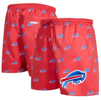 Men's Buffalo Bills  Pro Standard Red Allover Print Mini Logo Shorts