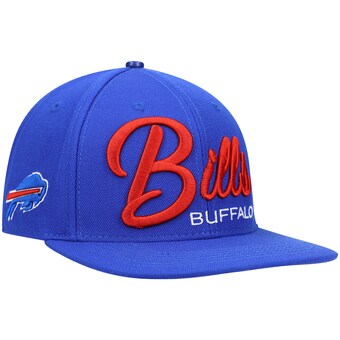 Men's Buffalo Bills Pro Standard Royal Script Wordmark Snapback Hat