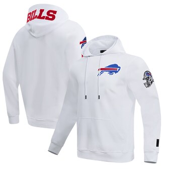 Men's Buffalo Bills  Pro Standard White Classic Chenille Double Knit Pullover Hoodie