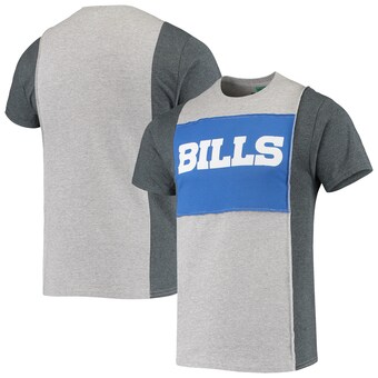 Men's Buffalo Bills Refried Apparel Heather Gray Sustainable Split T-Shirt