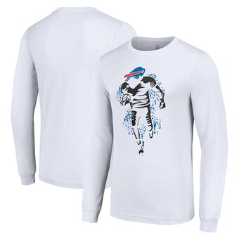 Men's Buffalo Bills Starter White Logo Graphic Long Sleeve T-Shirt