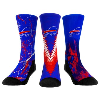 Unisex Buffalo Bills Rock Em Socks 3-Pack Crew Socks Set