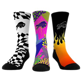 Unisex Buffalo Bills Rock Em Socks Team Vibes Three-Pack Crew Socks Set