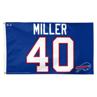 Buffalo Bills Von Miller WinCraft 3' x 5' Deluxe Single-Sided Player Flag