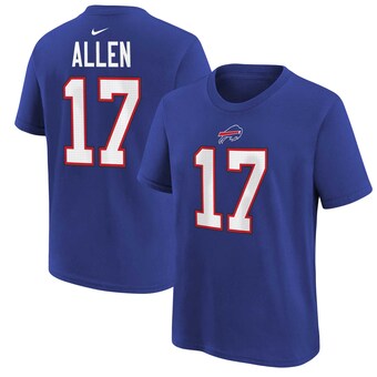 Youth Buffalo Bills Josh Allen Royal Nike Player Name & Number T-Shirt