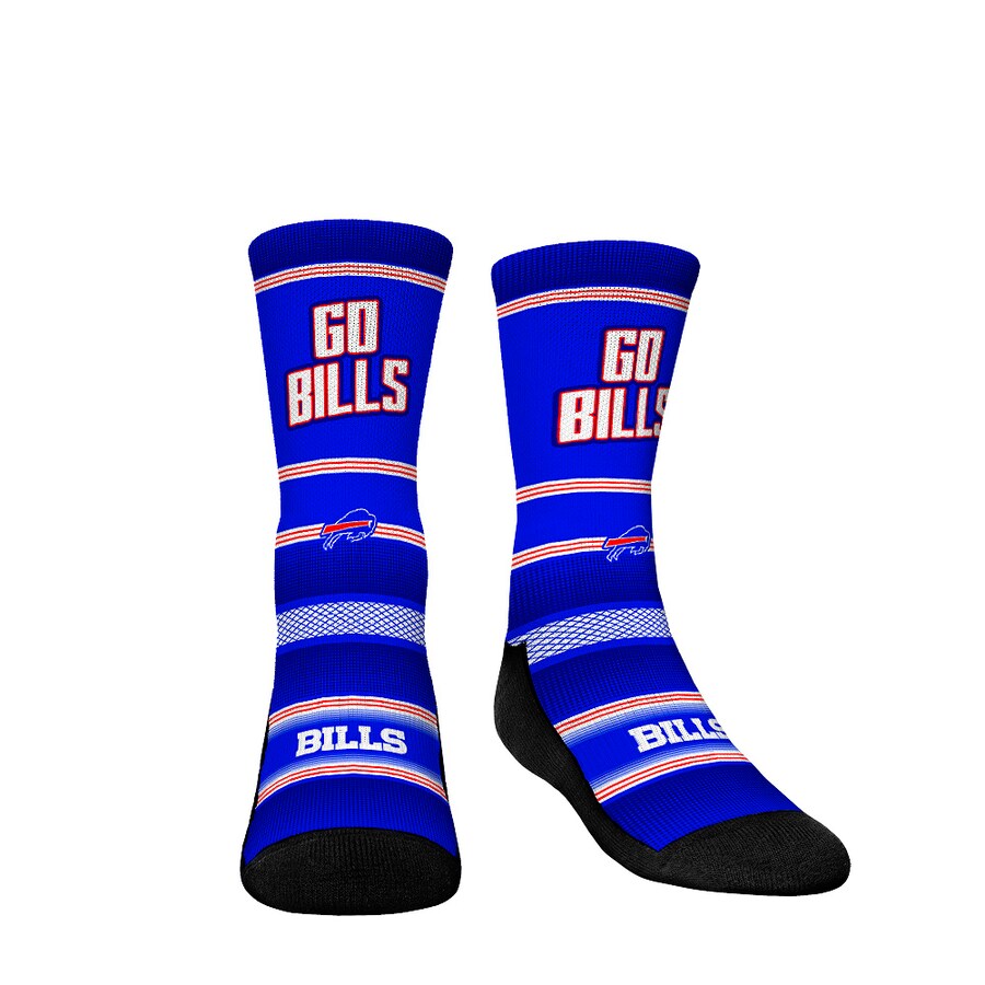 Youth Buffalo Bills Rock Em Socks Team Slogan Crew Socks