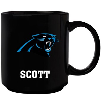 Carolina Panthers Black 11oz. Personalized Mug