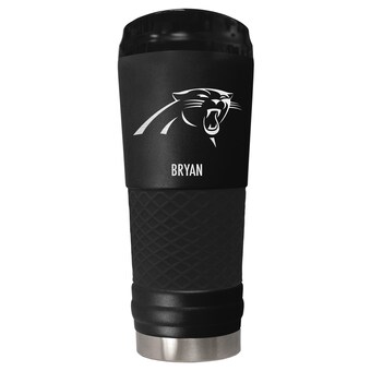 Carolina Panthers Black 24oz. Personalized Stealth Draft Tumbler